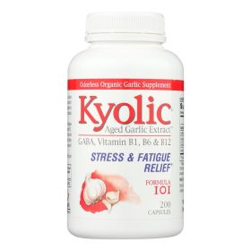Kyolic - Aged Garlic Extract Stress and Fatigue Relief Formula 101 - 200 Capsules
