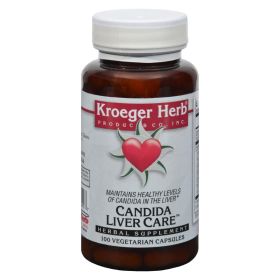 Kroeger Herb Candida Liver Care - 100 Vegetarian Capsules