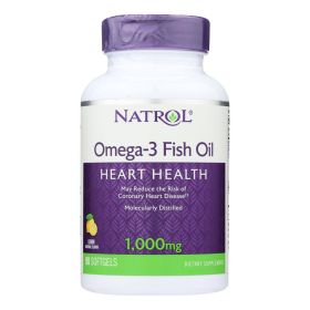 Natrol Omega-3 Fish Oil Lemon - 1000 mg - 90 Softgels