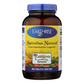 Earthrise Spirulina Natural - 500 mg - 360 Tablets