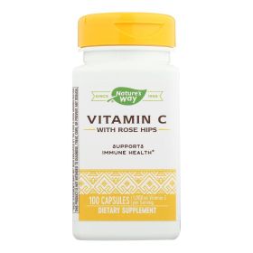 Nature's Way - Vitamin C-500 With Rose Hips - 500 mg - 100 Capsules