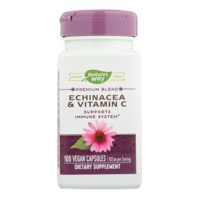 Nature's Way - Echinacea and Vitamin C - 492 mg - 100 Capsules