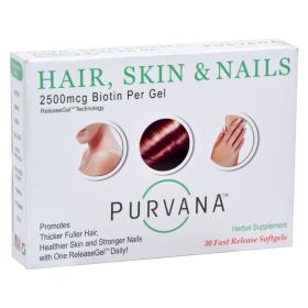 Heaven Sent Purvana Hair Skin Nails - 2500 mcg - 30 Softgels