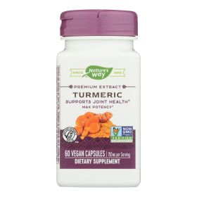 Nature's Way Turmeric - Maximum Potency - 750 mg - 60 Vegetarian Capsules