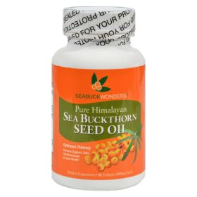 Seabuck Wonders Sea Buckthorn Seed Oil - 500 mg - 60 Softgels