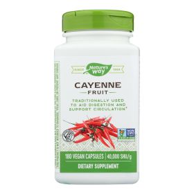 Nature's Way - Cayenne 40000 HU - 450 mg - 180 Capsules
