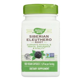 Nature's Way - Siberian Eleuthero Root - 100 Capsules