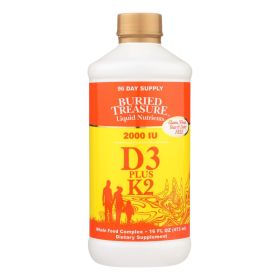 Buried Treasure - Liquid D3 with K2 - 16 fl oz