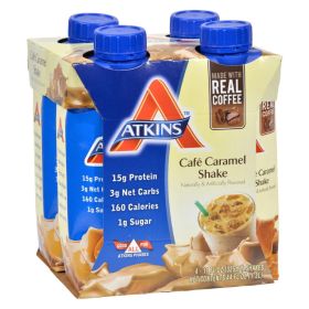 Atkins Advantage RTD Shake Cafe Caramel - 11 fl oz Each / Pack of 4