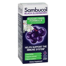 Sambucol - Black Elderberry Syrup - Sugar Free - 4 oz