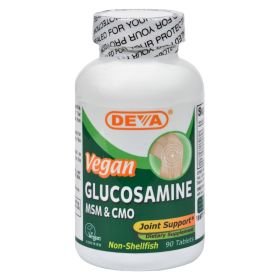 Deva Vegan Vitamins - Glucosamine MSM and CMO - 90 Tablets