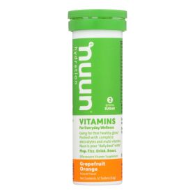 Nuun Vitamins Drink Tab - Grapefruit - Ornge - Case of 8 - 12 TAB