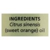 Aura Cacia - Essential Oil - Brightening Sweet Orange - 2 oz